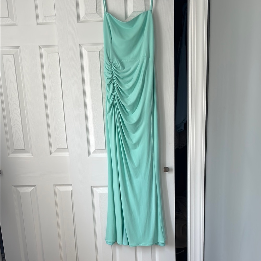 Small seafoam green prom dress